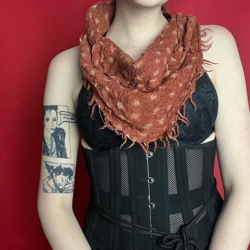 Rustic banana scarf 🧡🧡​​​​​​​​​​​​​​​​​​​​​​​
